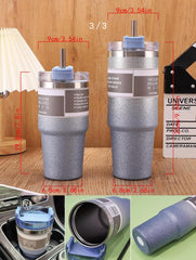 Ombre Glitter Tumbler with Straw