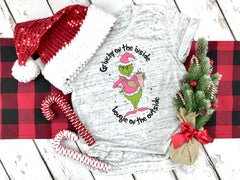 Grinchy On The Inside Bougie On The Outside Marbled Shirt