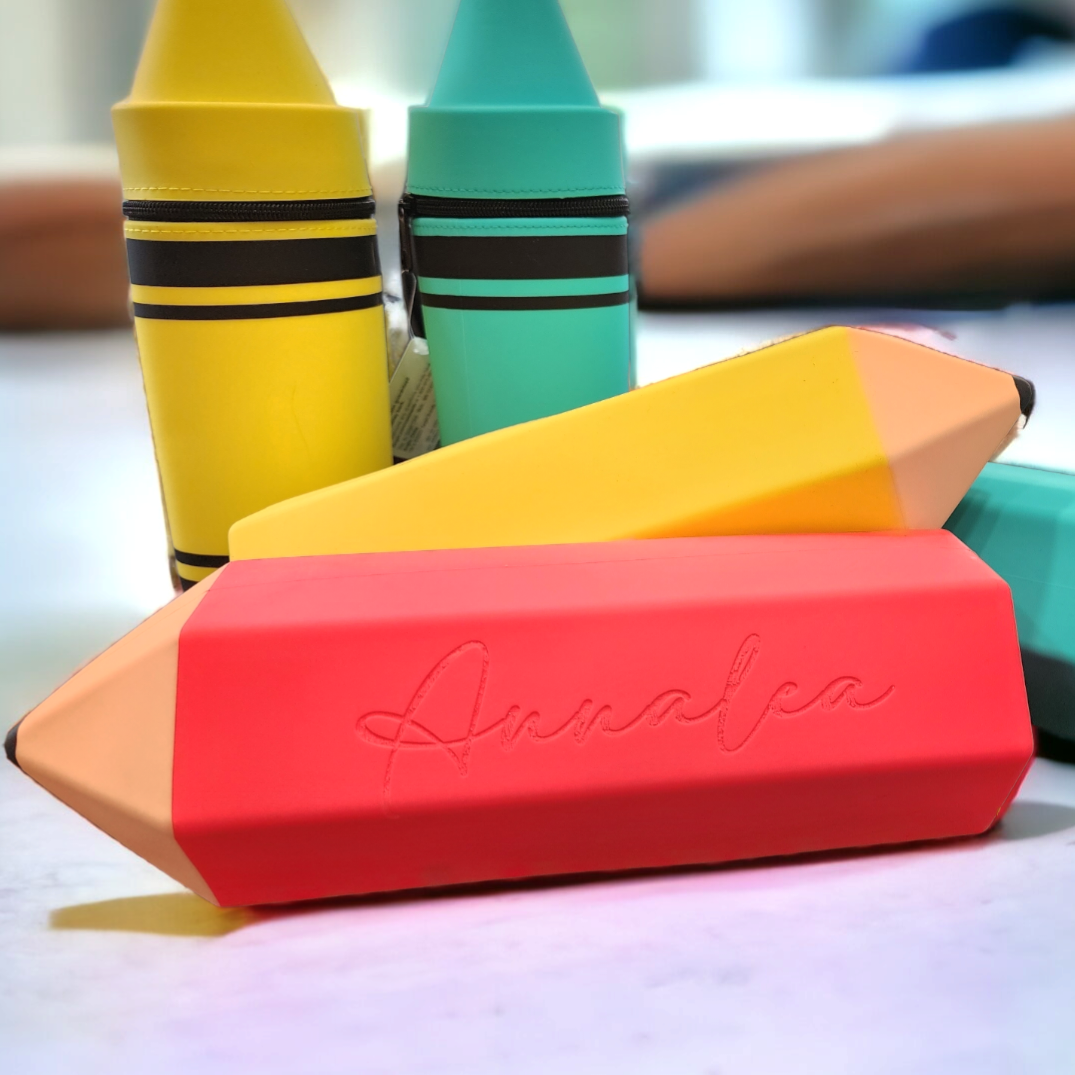 Personalized Engraved Pencil or Crayon Pouch
