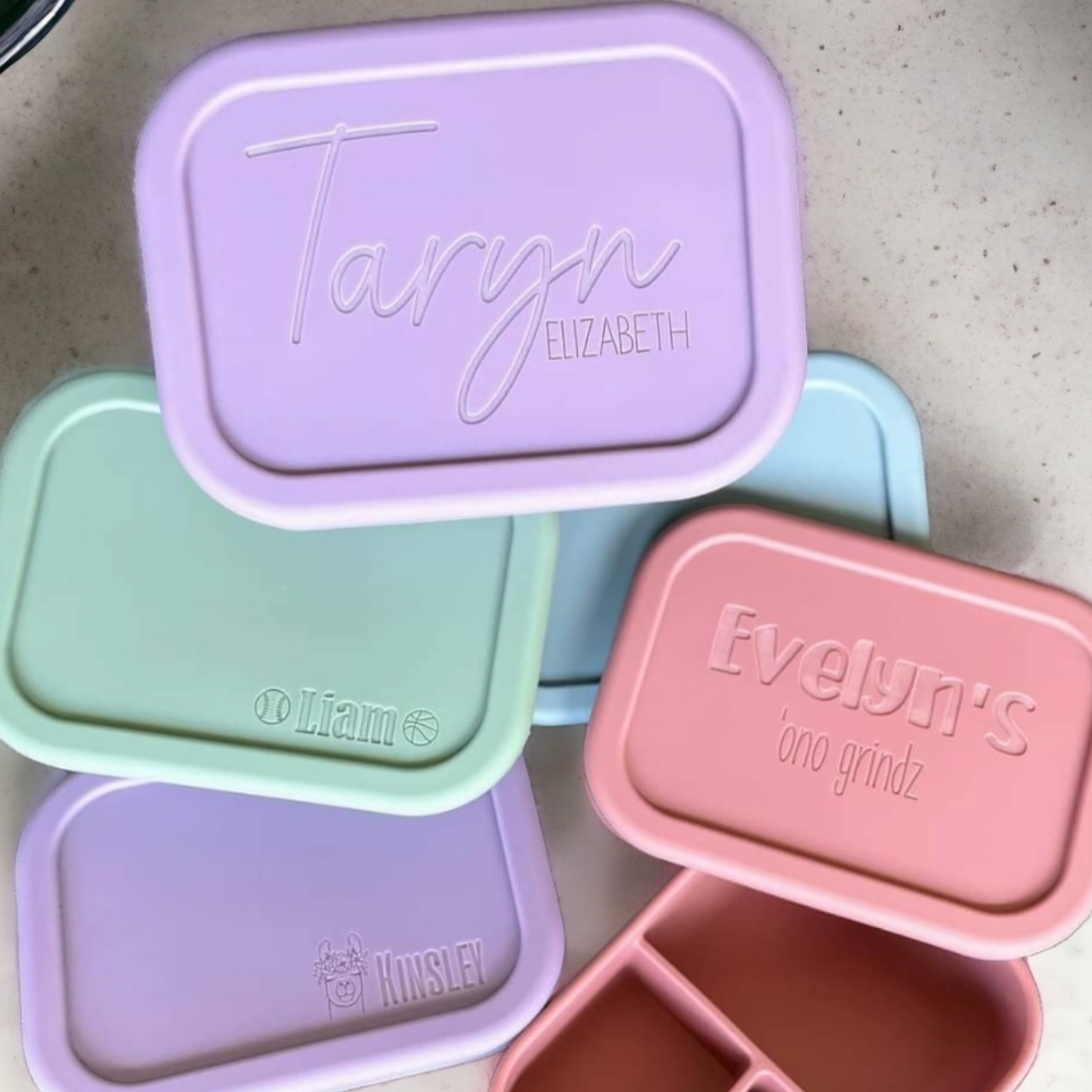 Personalized Silicone Bento Lunch Box