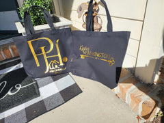 Custom Metallic Print Canvas Tote Bags
