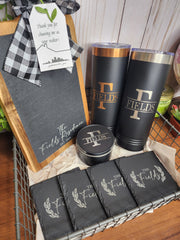 Custom Closing Gift Set- Acacia Wood & Slate
