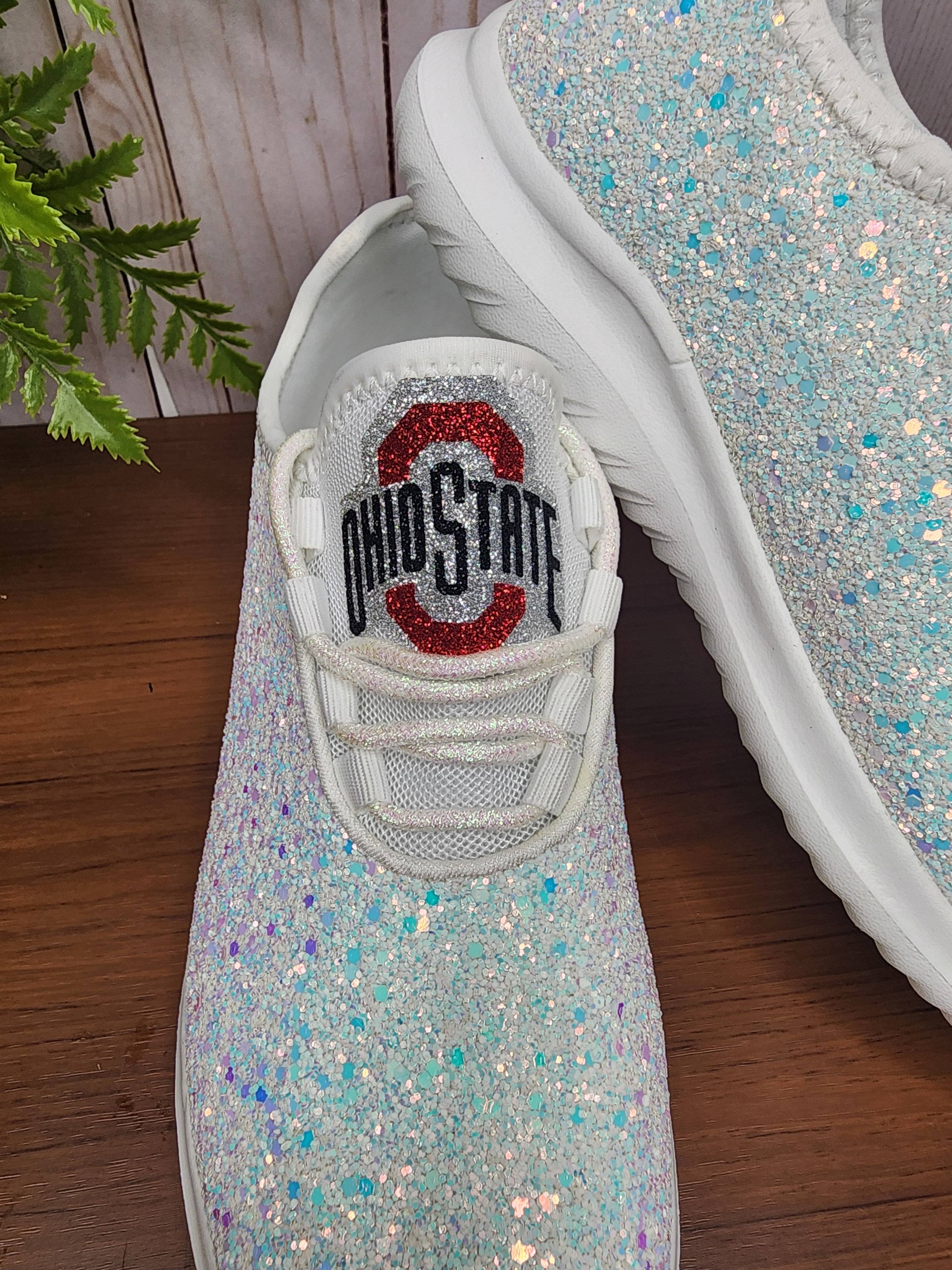 Ohio State Glitter Sneakers