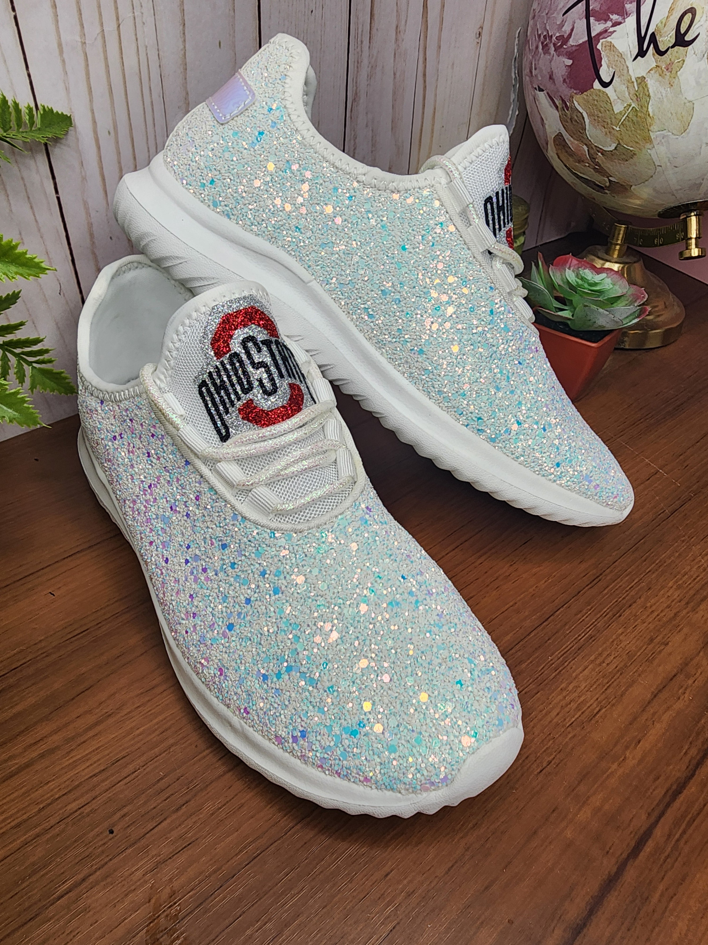 Ohio State Glitter Sneakers