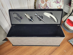 Custom Laser Engraved Wine Gift Box and Tools Set