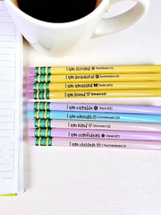 Affirmation Bible Verse Engraved Ticonderoga #2 Pencils