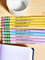 Affirmation Bible Verse Engraved Ticonderoga #2 Pencils