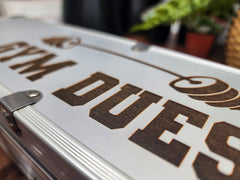 Custom Aluminum BBQ Set with Engraved Case