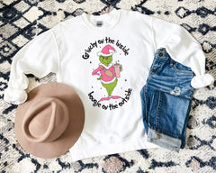 Grinchy On The Inside Bougie On The Outside White Shirt