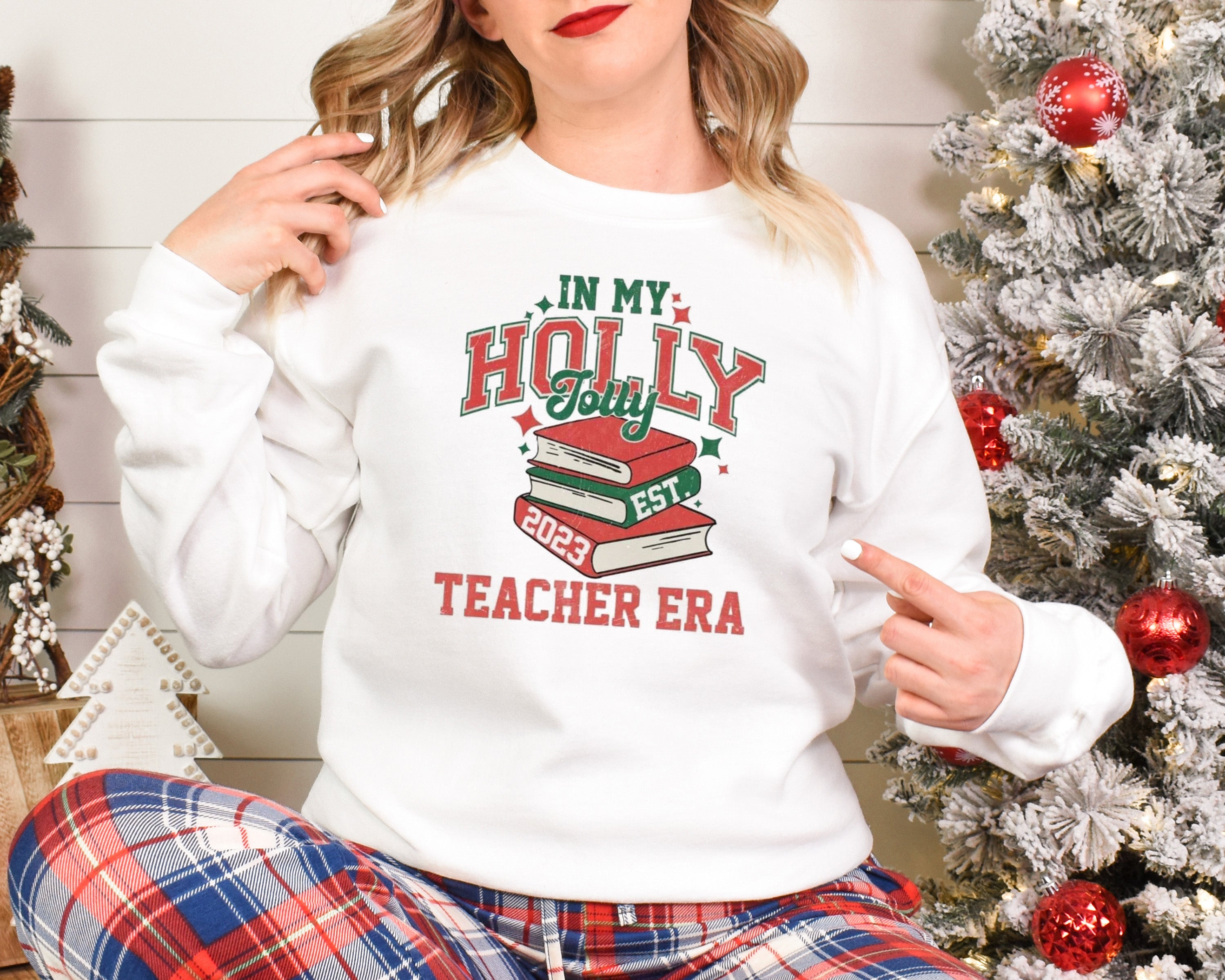 In My Holly Jolly Teacher Era Shirt