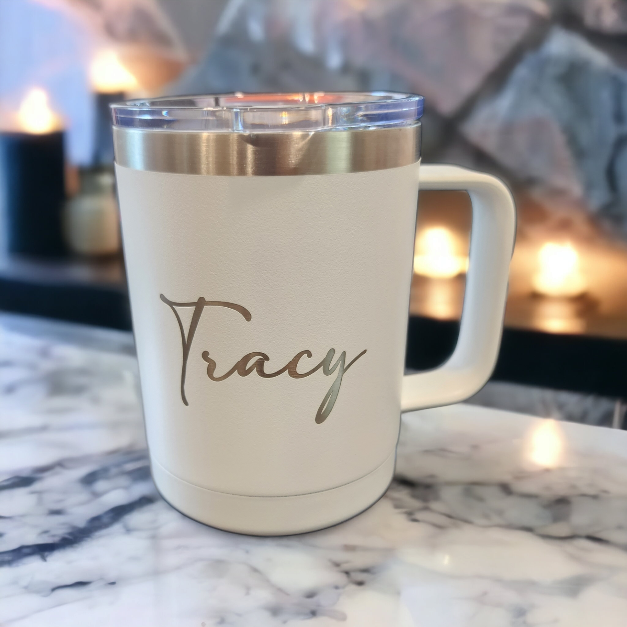 Custom Laser Engraved 15 oz. Insulated Mug