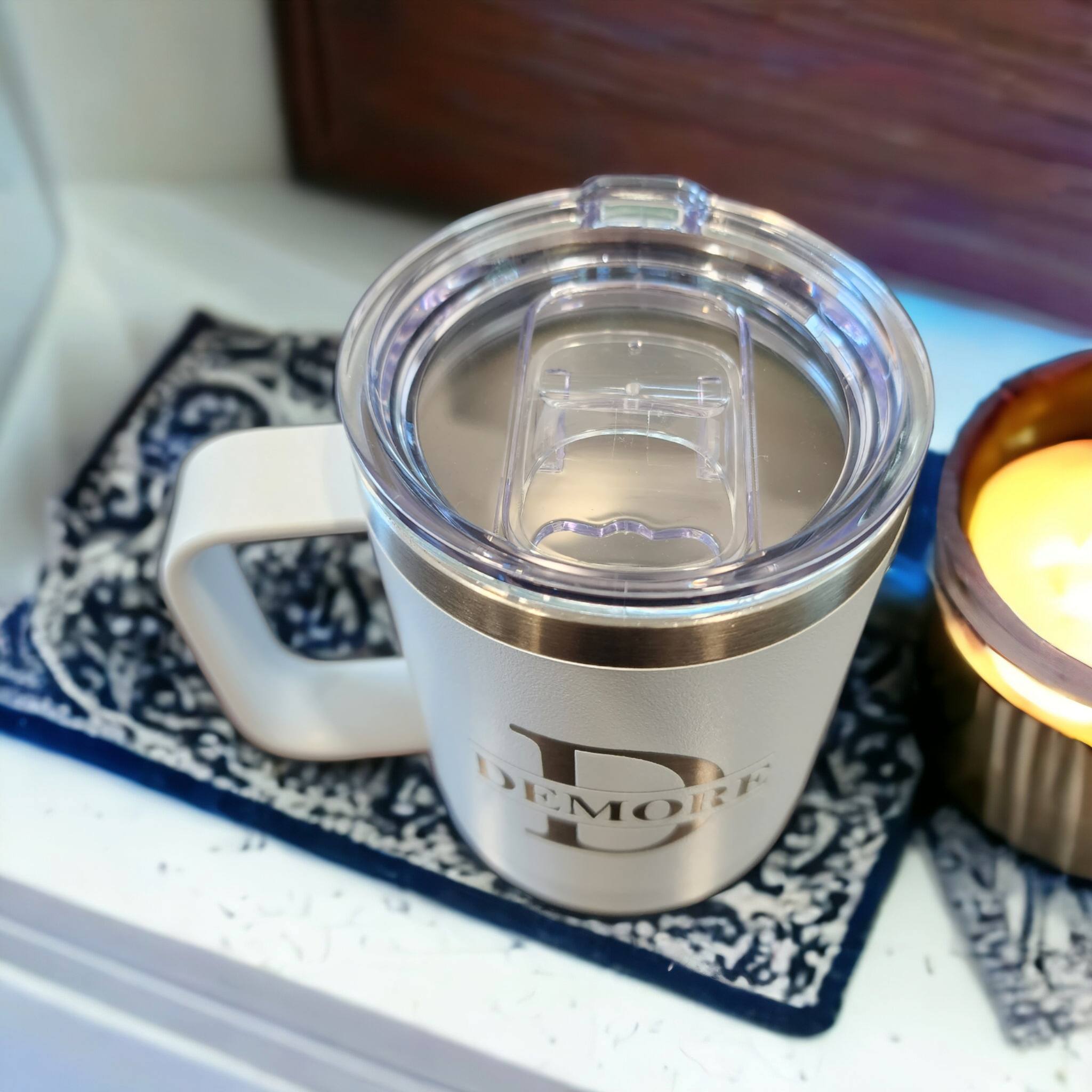 Custom Laser Engraved 15 oz. Insulated Mug