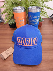 Glitter Florida Messy Bun Ballcap