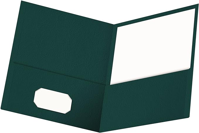 Branded Foil Presentation Folders with Card Holder