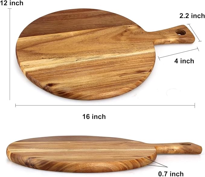 Sunflower Acacia Wood Cutting Board with Handle