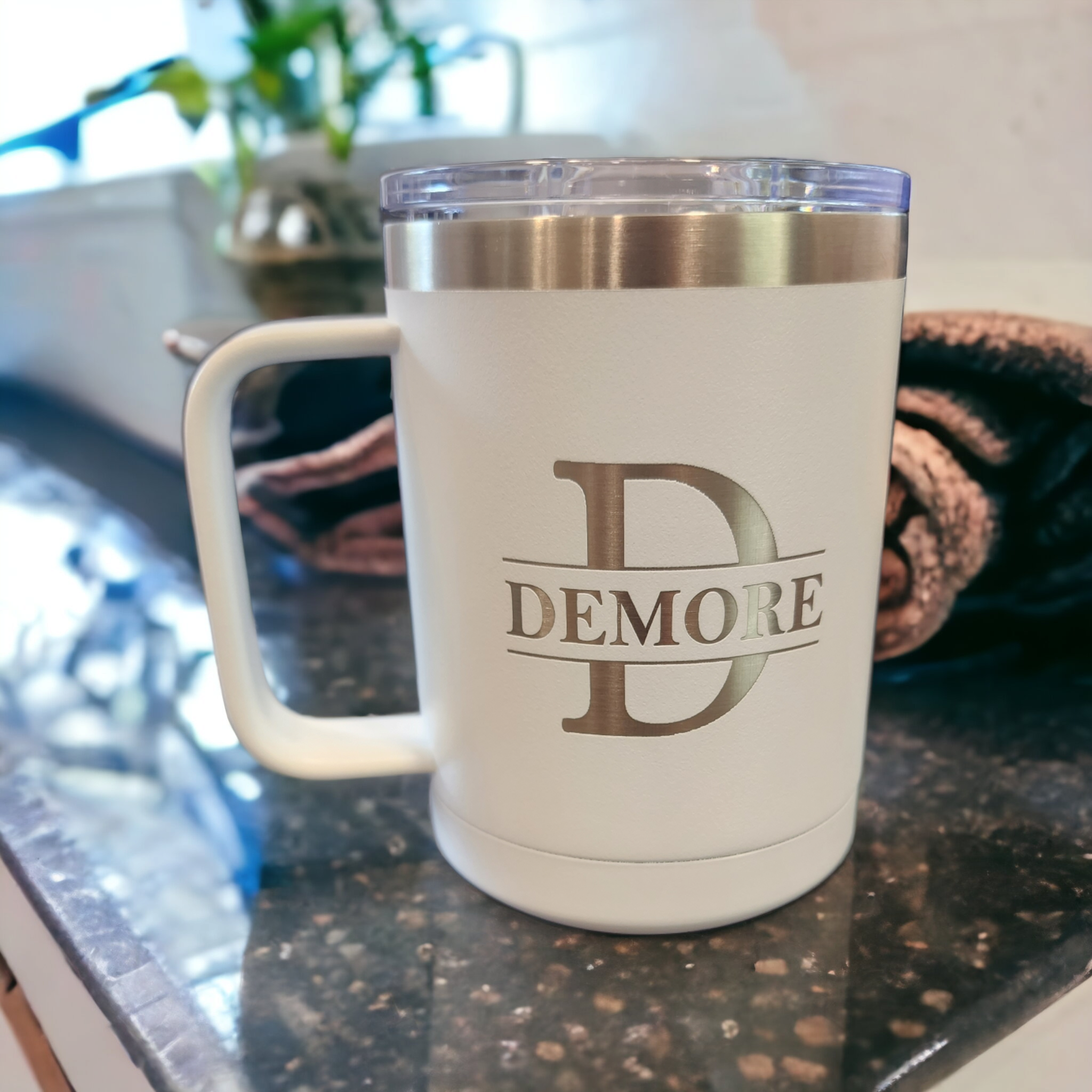 Custom Laser Engraved 15 oz. Insulated Mug