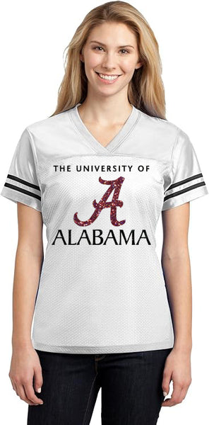 Alabama Glitter Shirt: College Football Fan Gear & Apparel XXL / Unisex Sweatshirt / White