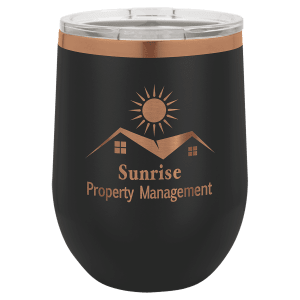 Rose Gold Plated Laser Engraved Drinkware