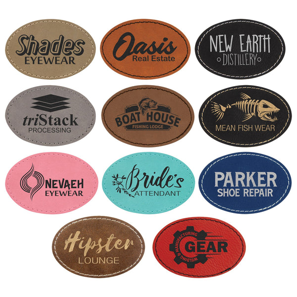 2' X 2' Custom Leather Patches Square and Round Leather Patches
