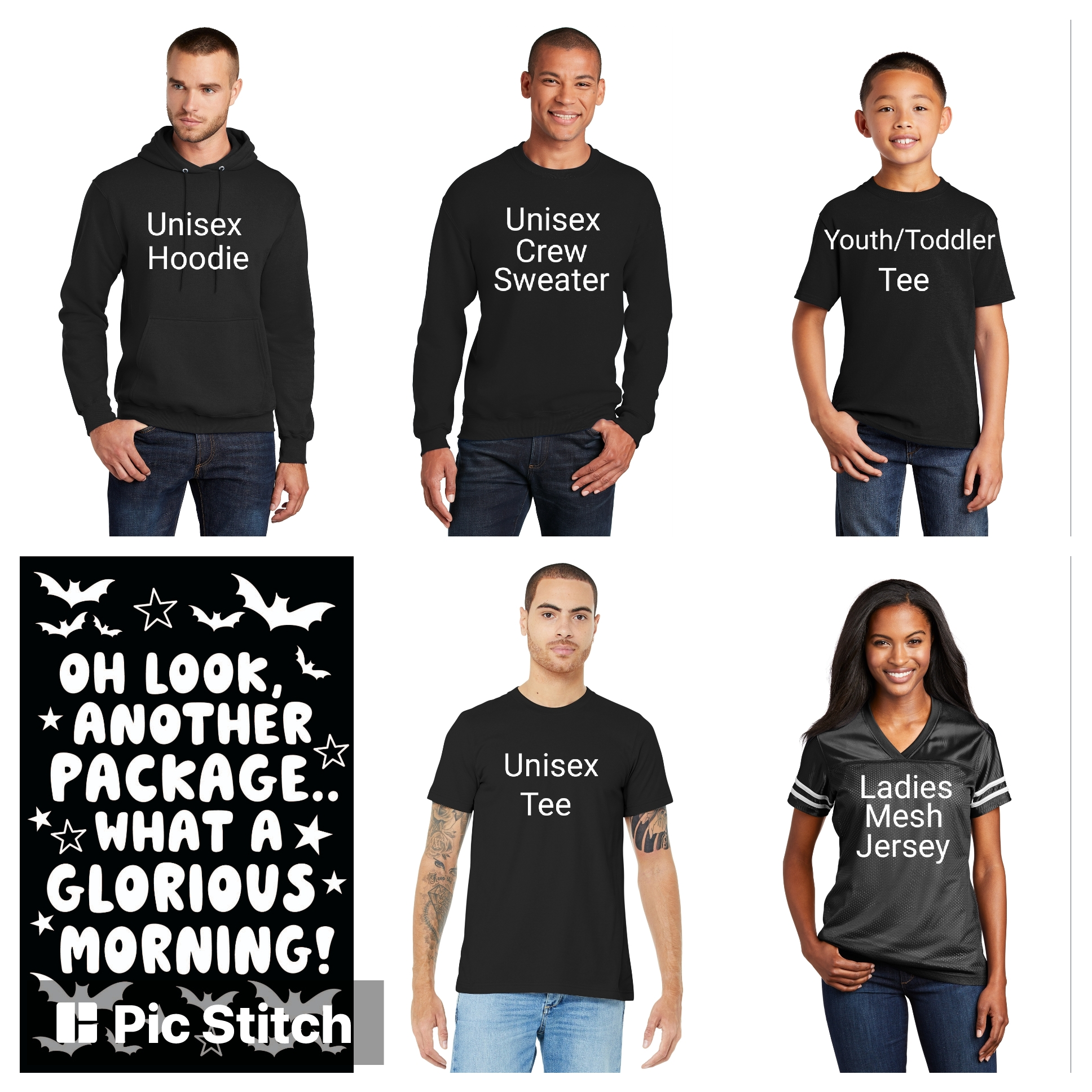 Black University of Georgia Glitter Top