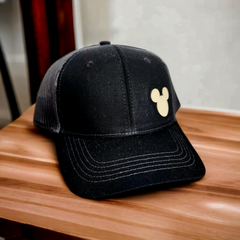 Mickey Leather Patch Hat