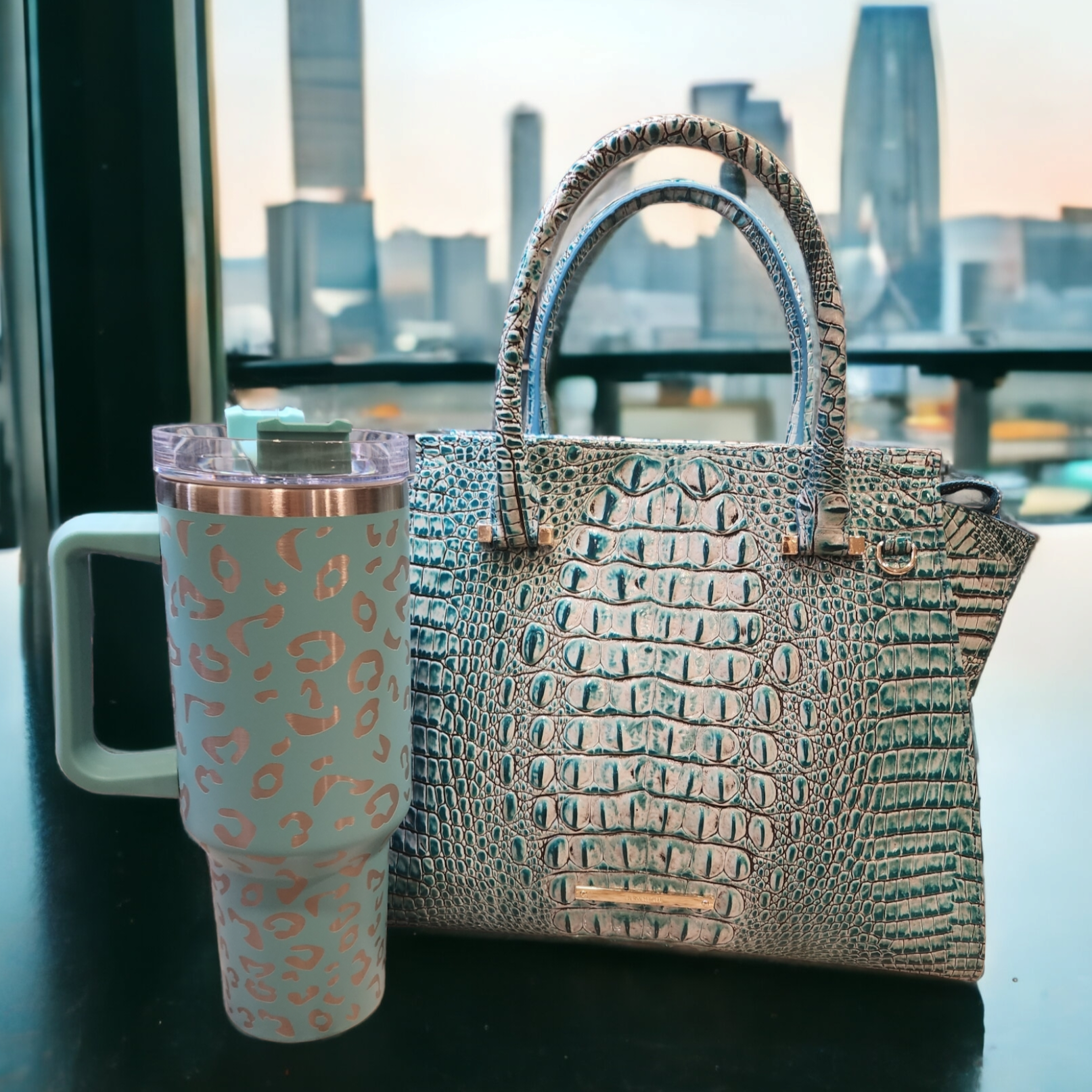 Leopard Print 40 oz. Laser Engraved Tumbler