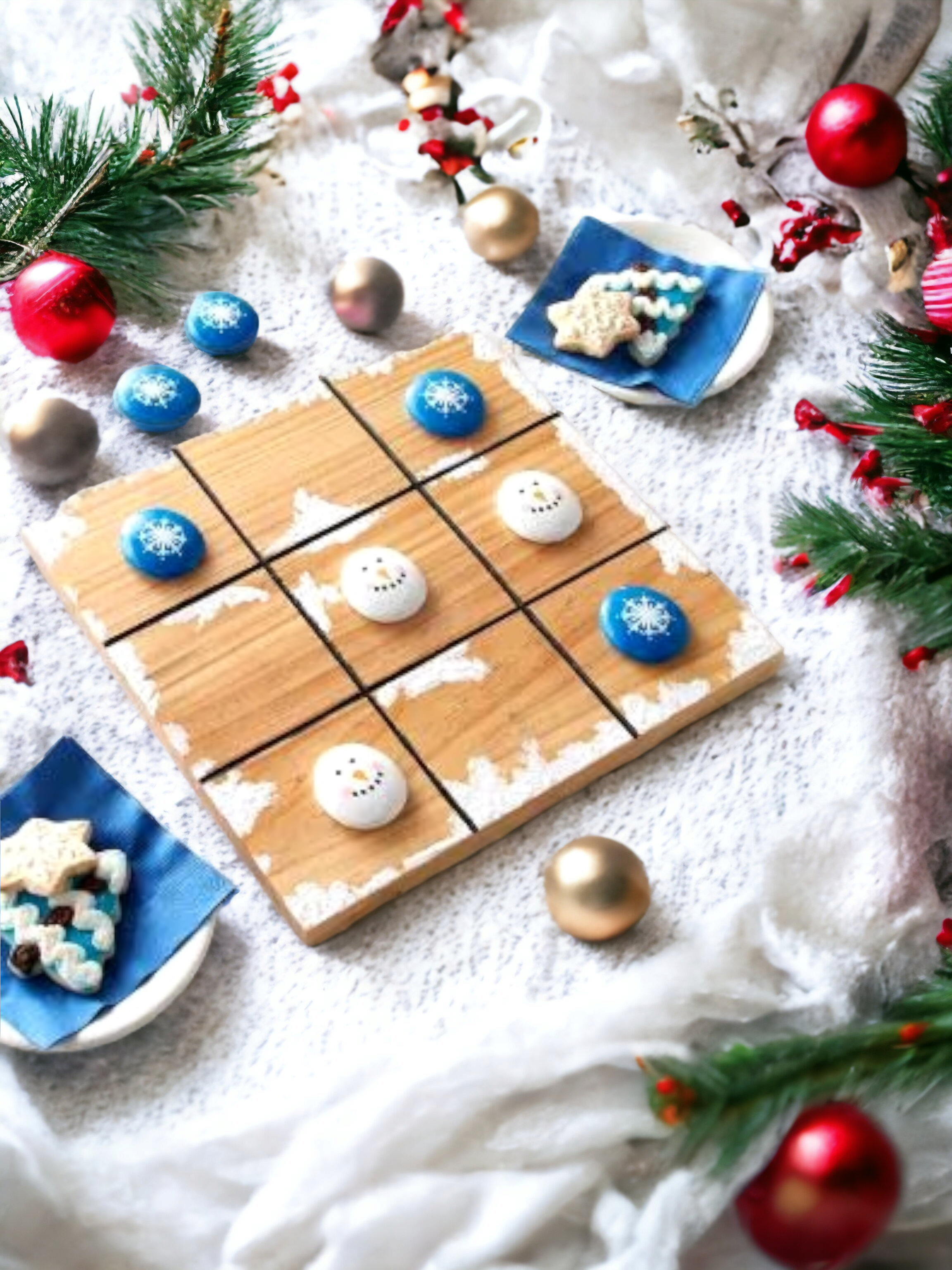 Christmas Tic Tac Toe Set