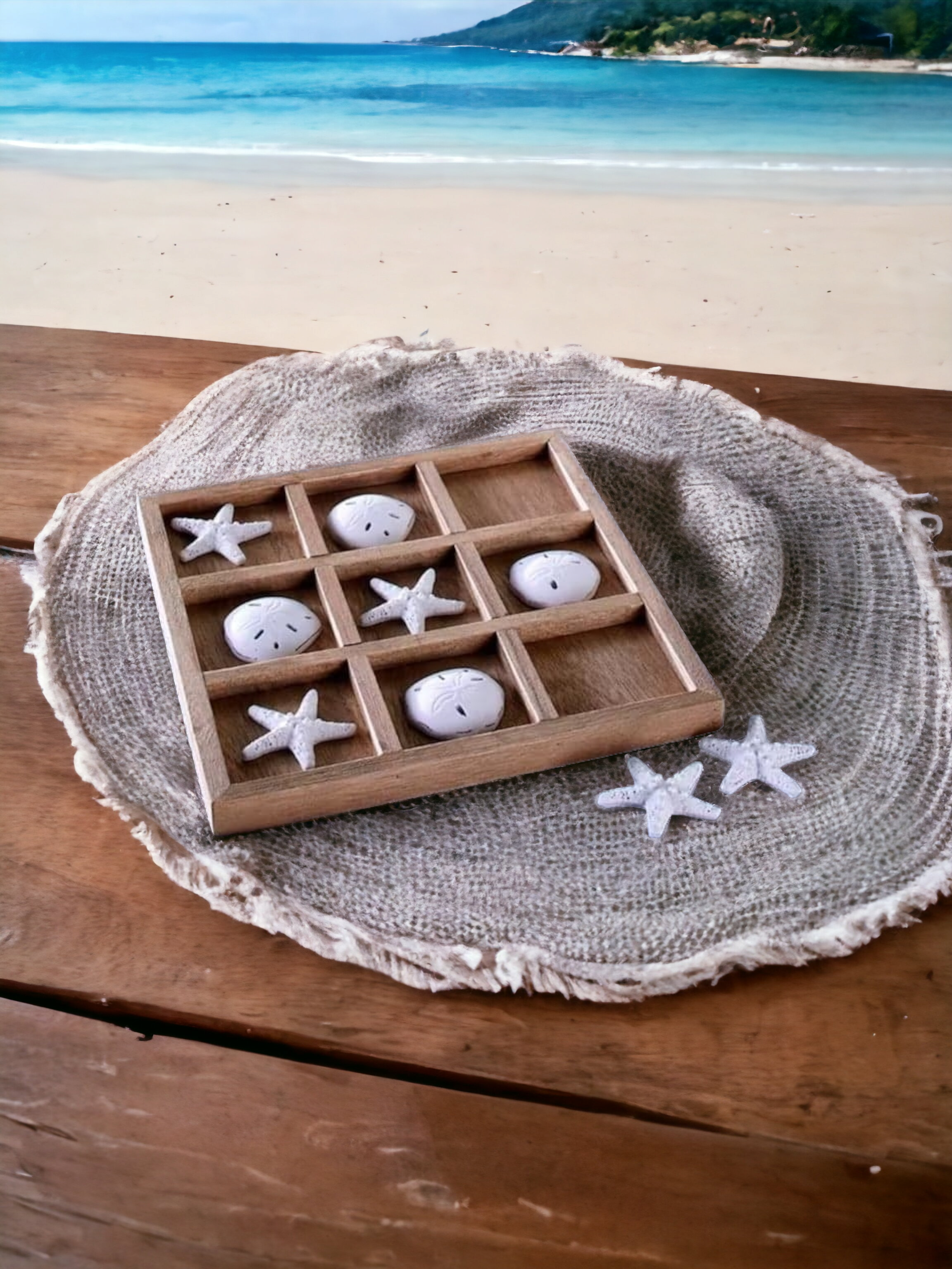 Coastal Tic Tac Toe Set