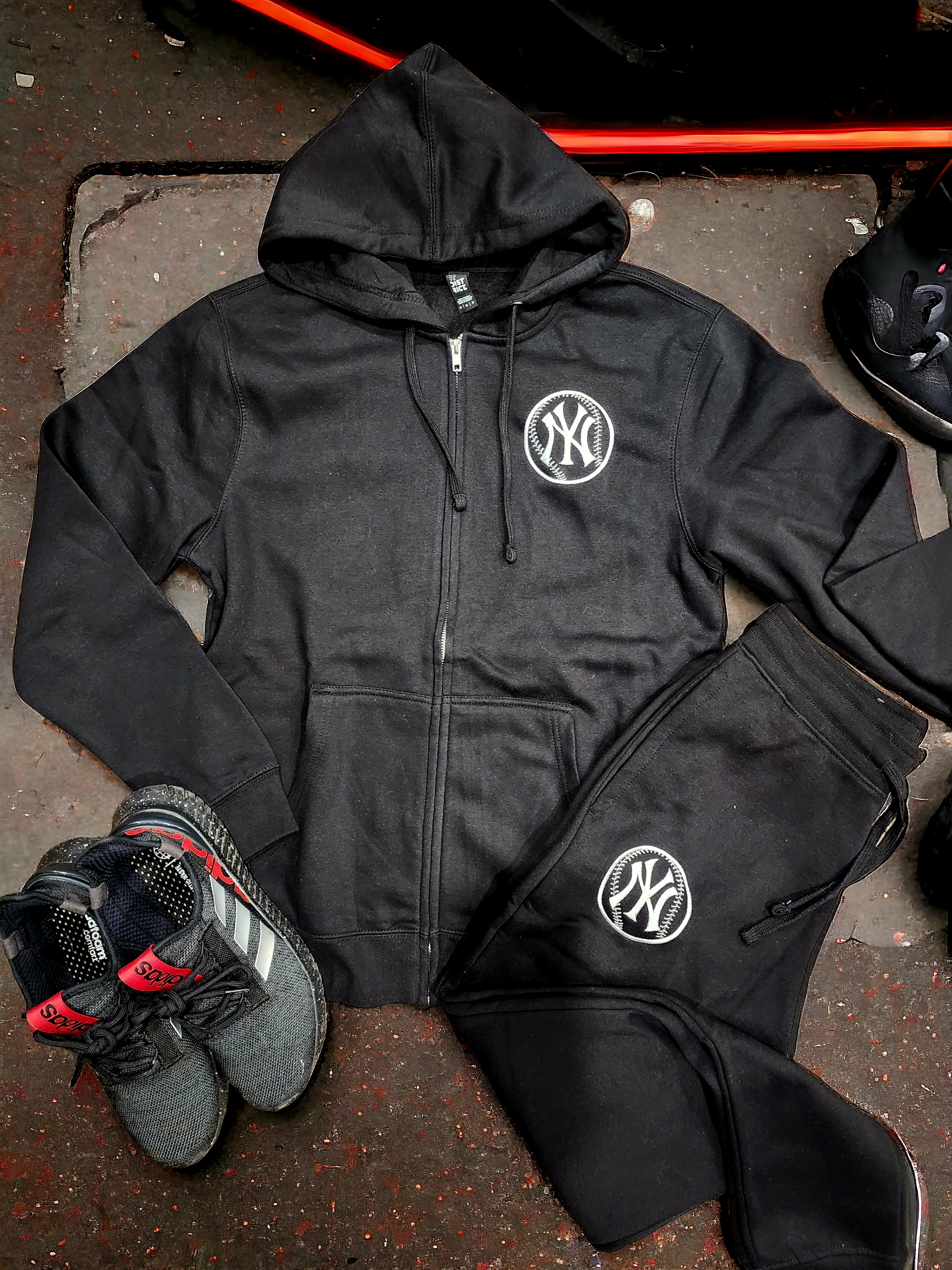 Embroidered New York Yankees Inspired Baseball Sweatsuit