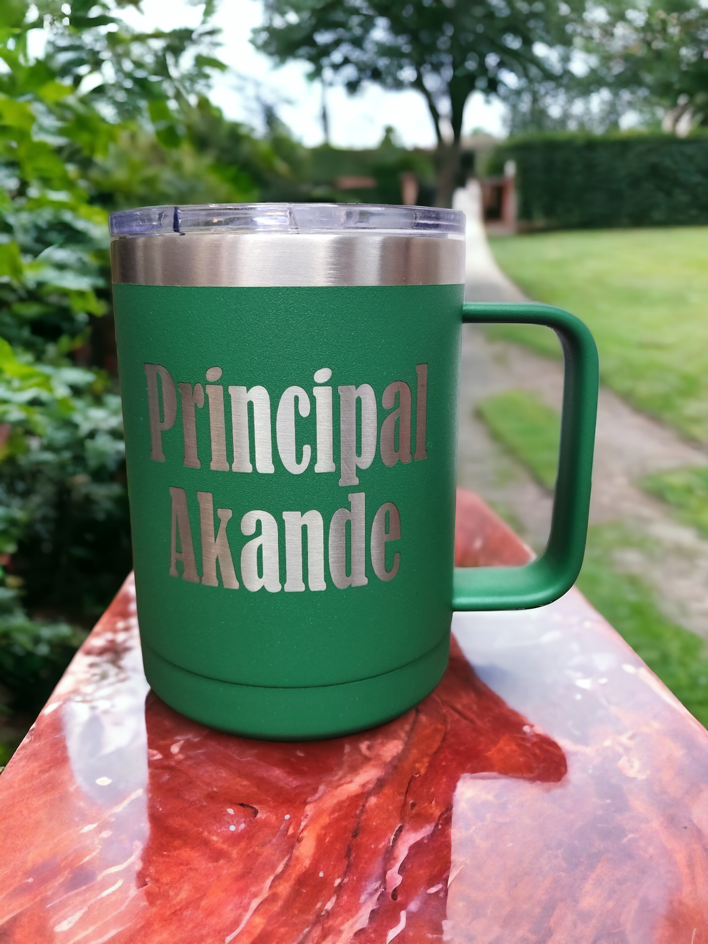 Custom Laser Engraved 15 oz. Insulated Mug