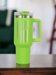 40 oz. American Flag Tumbler with Handle
