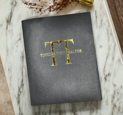 Branded Foil Presentation Folders with Card Holder