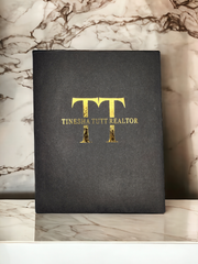 Branded Foil Presentation Folders with Card Holder