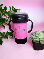Custom Laser Engraved 10 oz Sippy Cup
