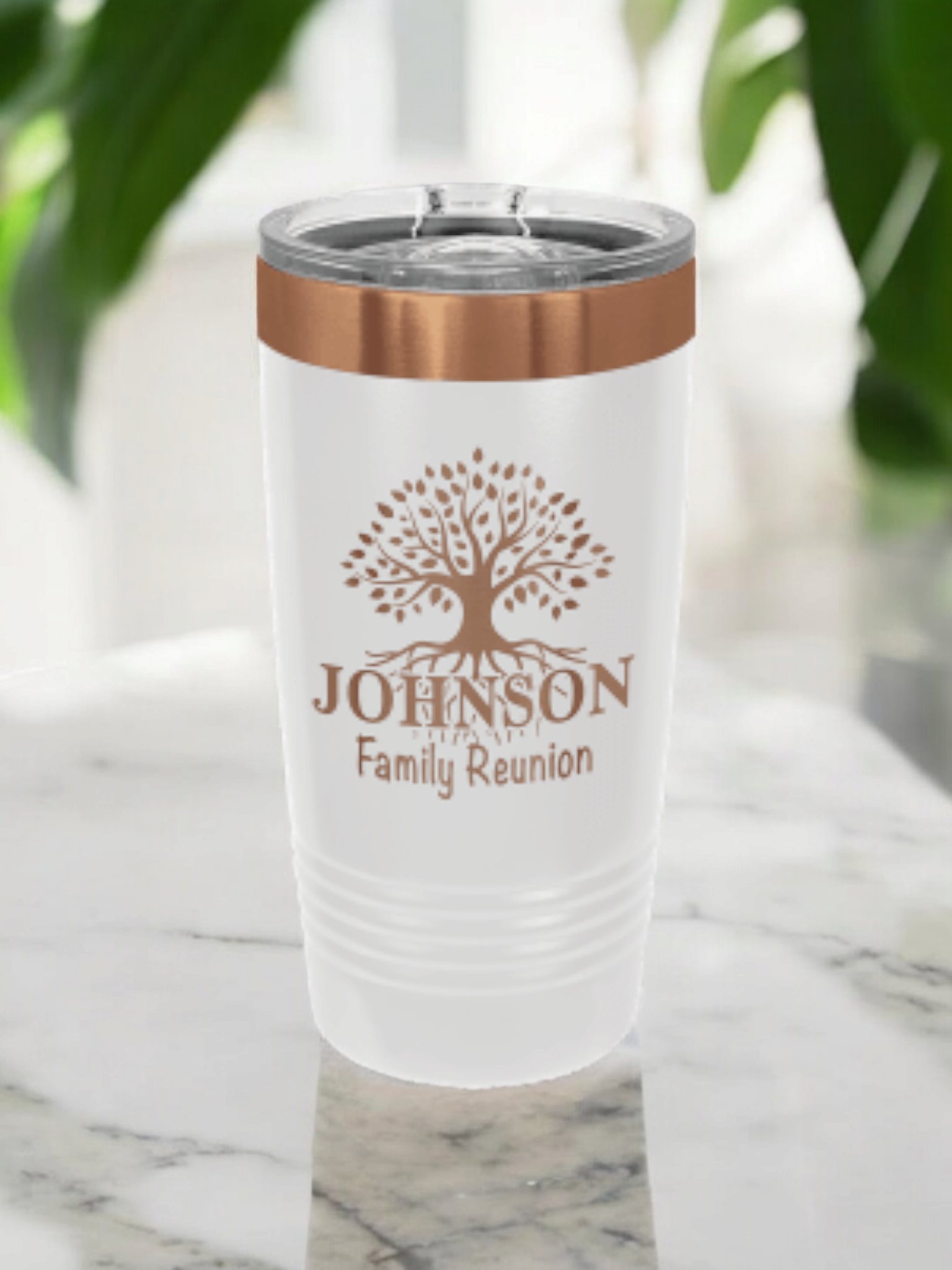 Rose Gold Plated Laser Engraved Drinkware
