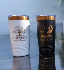 Rose Gold Plated Laser Engraved Drinkware
