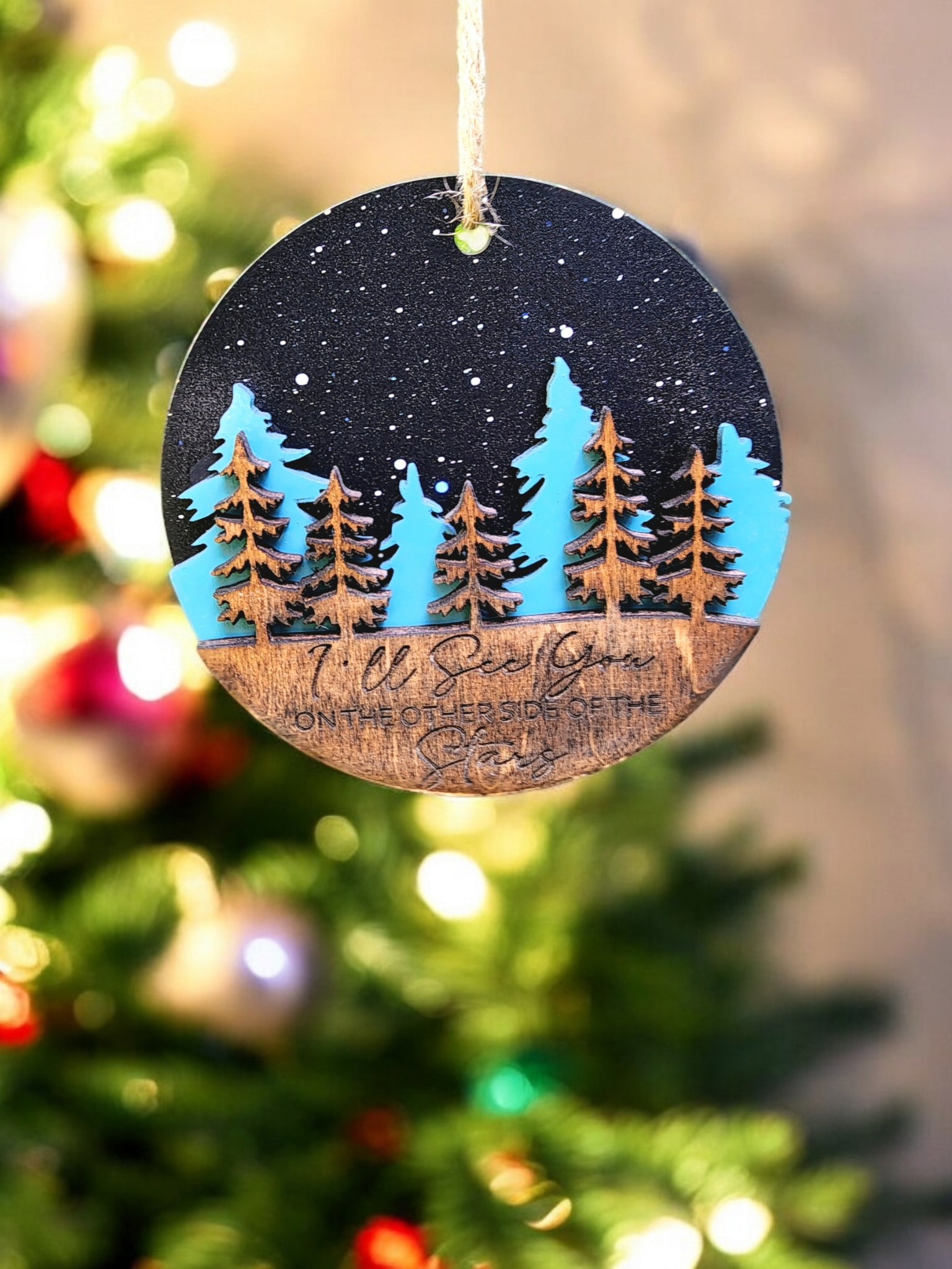 I'll See You On The Other Side of the Stars Christmas Ornament