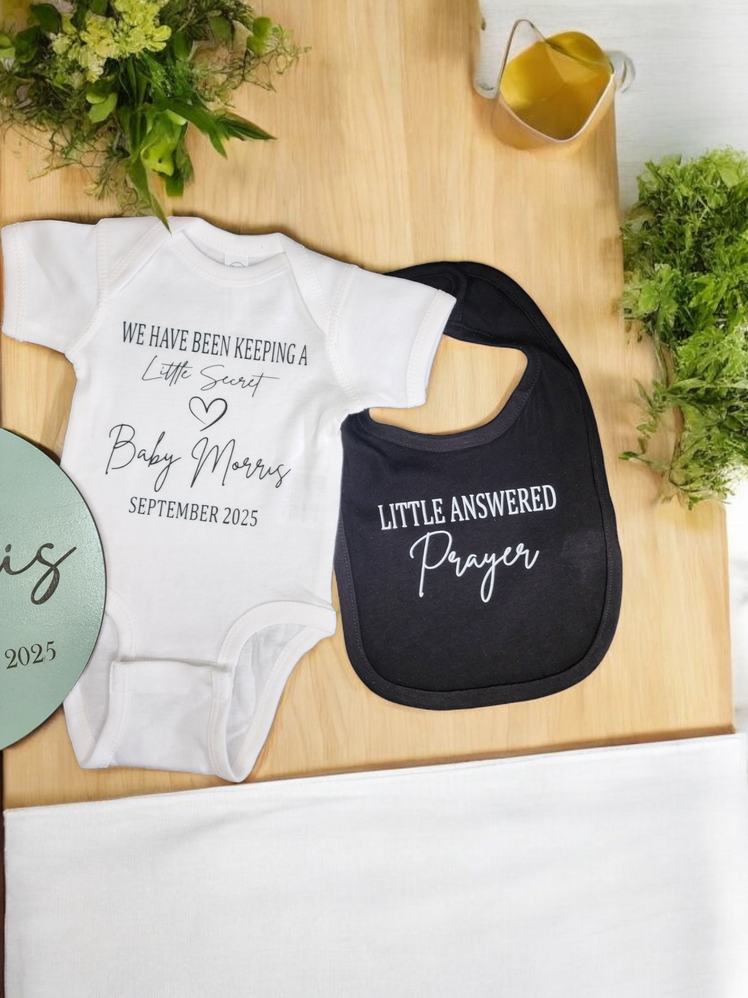 Little Answered Prayer Baby Bib