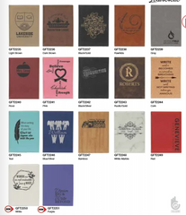Branded Leatherette Laser Engraved Notebooks