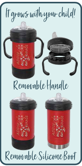 Custom Laser Engraved 10 oz Sippy Cup