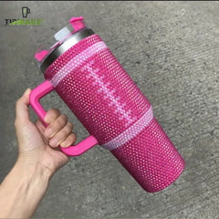 Football Rhinestone Studded 40 oz. Tumbler