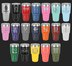 Tropical Laser Engraved 30 oz Tumbler