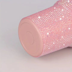 Sparkling Rhinestone Studded 40 oz. Tumbler with Handle