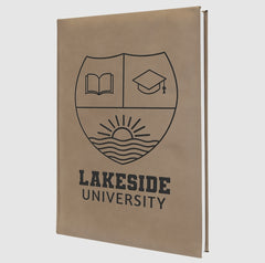 Branded Leatherette Laser Engraved Notebooks