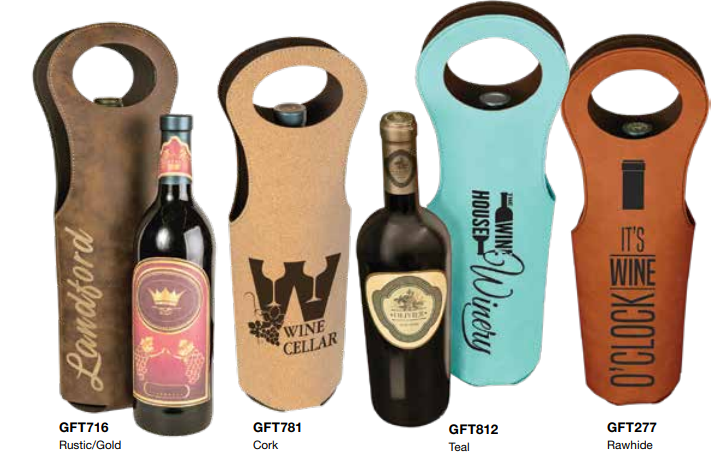 Custom Laser Engraved Wine Bag