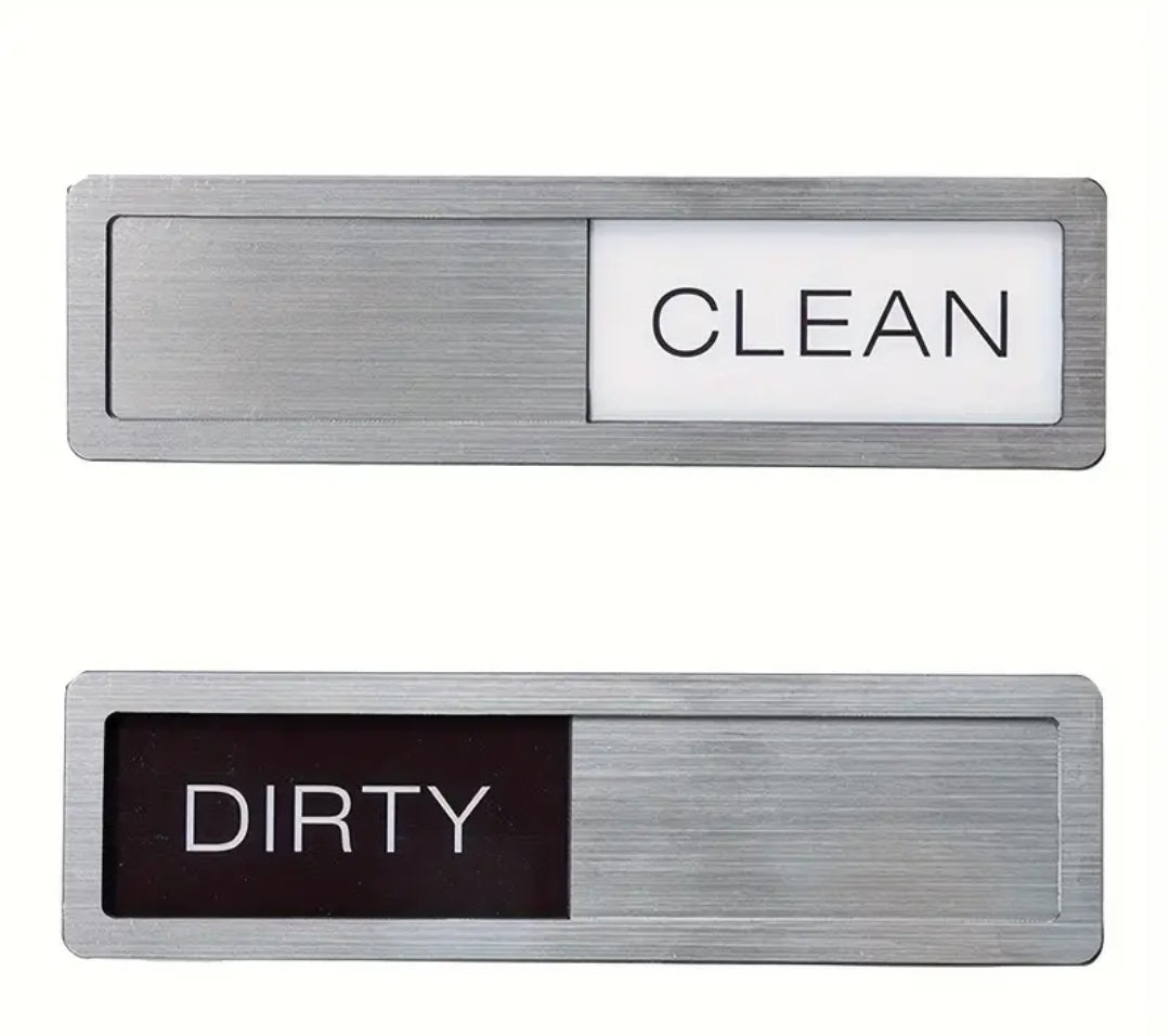 Dishwasher Magnet with Easy Slide Clean/Dirty Indicator