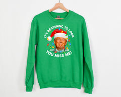It's Beginning To Look A Lot Like You Miss Me Trump Christmas Lights Shirt