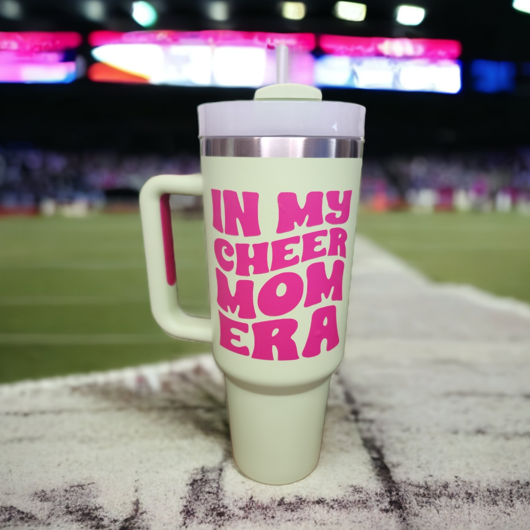 In My Cheer Mom Era 40 oz Tumbler