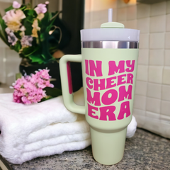 In My Cheer Mom Era 40 oz Tumbler