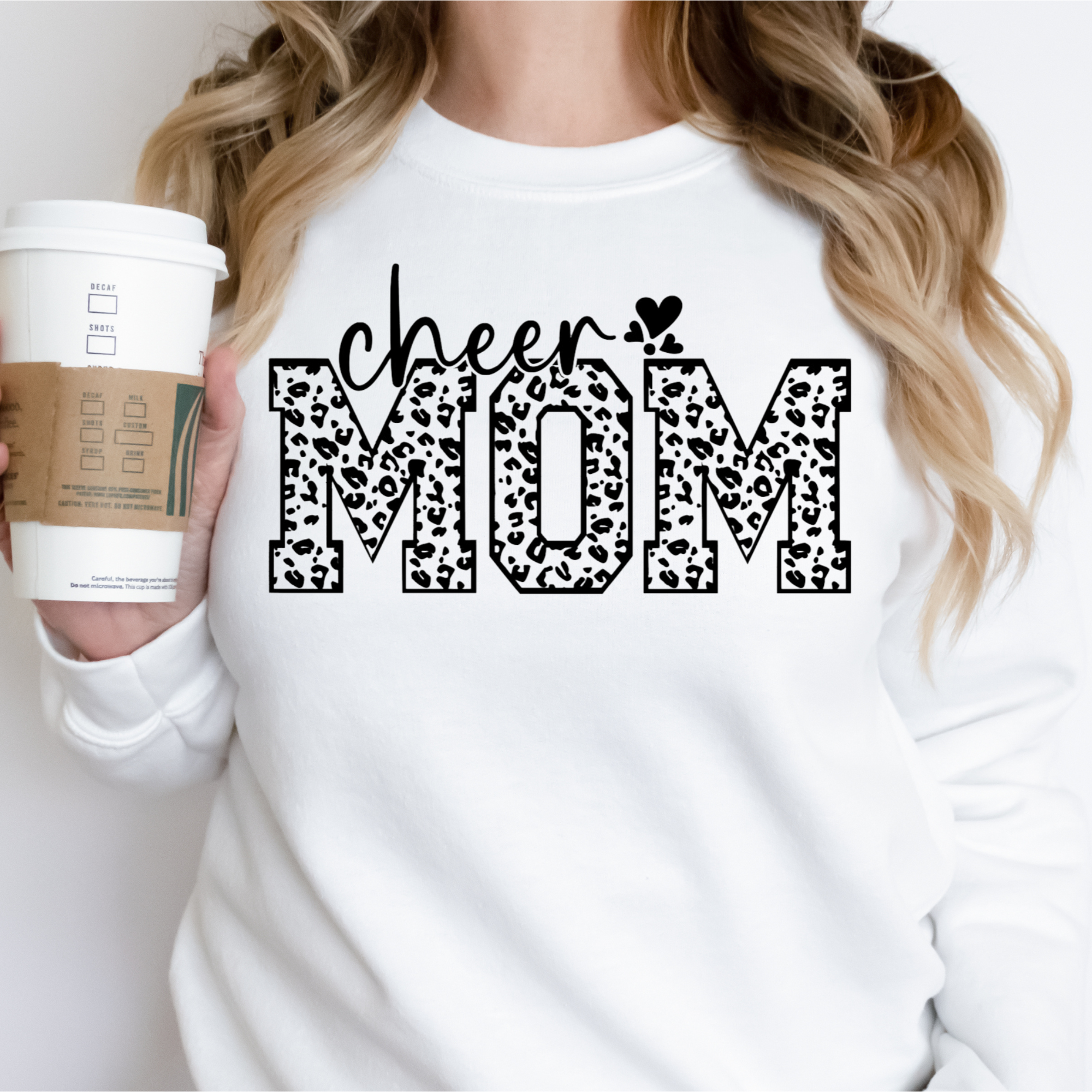 Cheer Mom Glitter Leopard Print Shirt